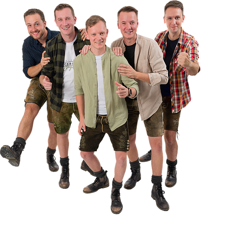 Die fünf Musiker der Blechquetscher